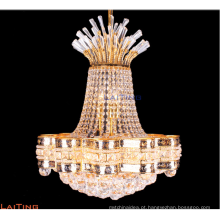 Lustre de cristal dourado pequeno decorativo do pendente do hotel que ilumina LT-78152